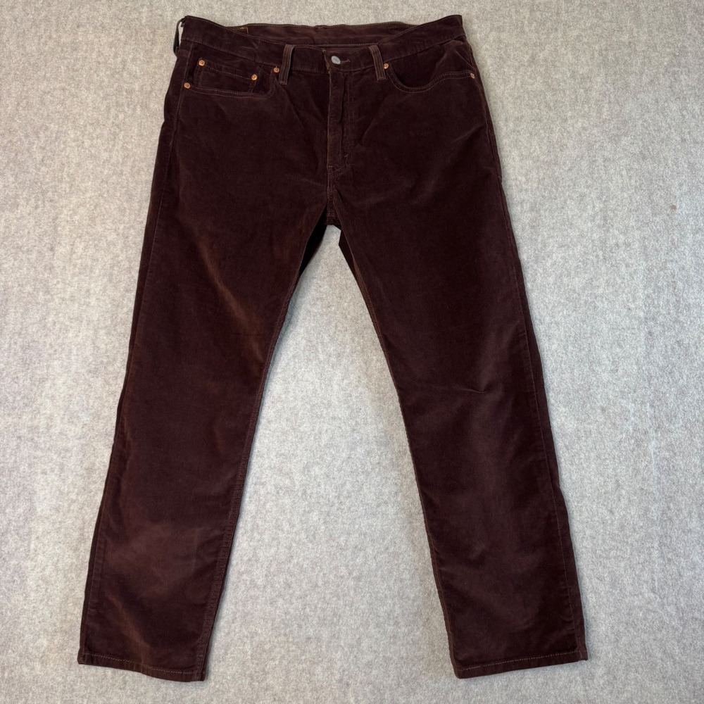 Levi's 502 Regular Taper Corduroy Pants Mens 36x30 Brown Tapered Casual Workwear